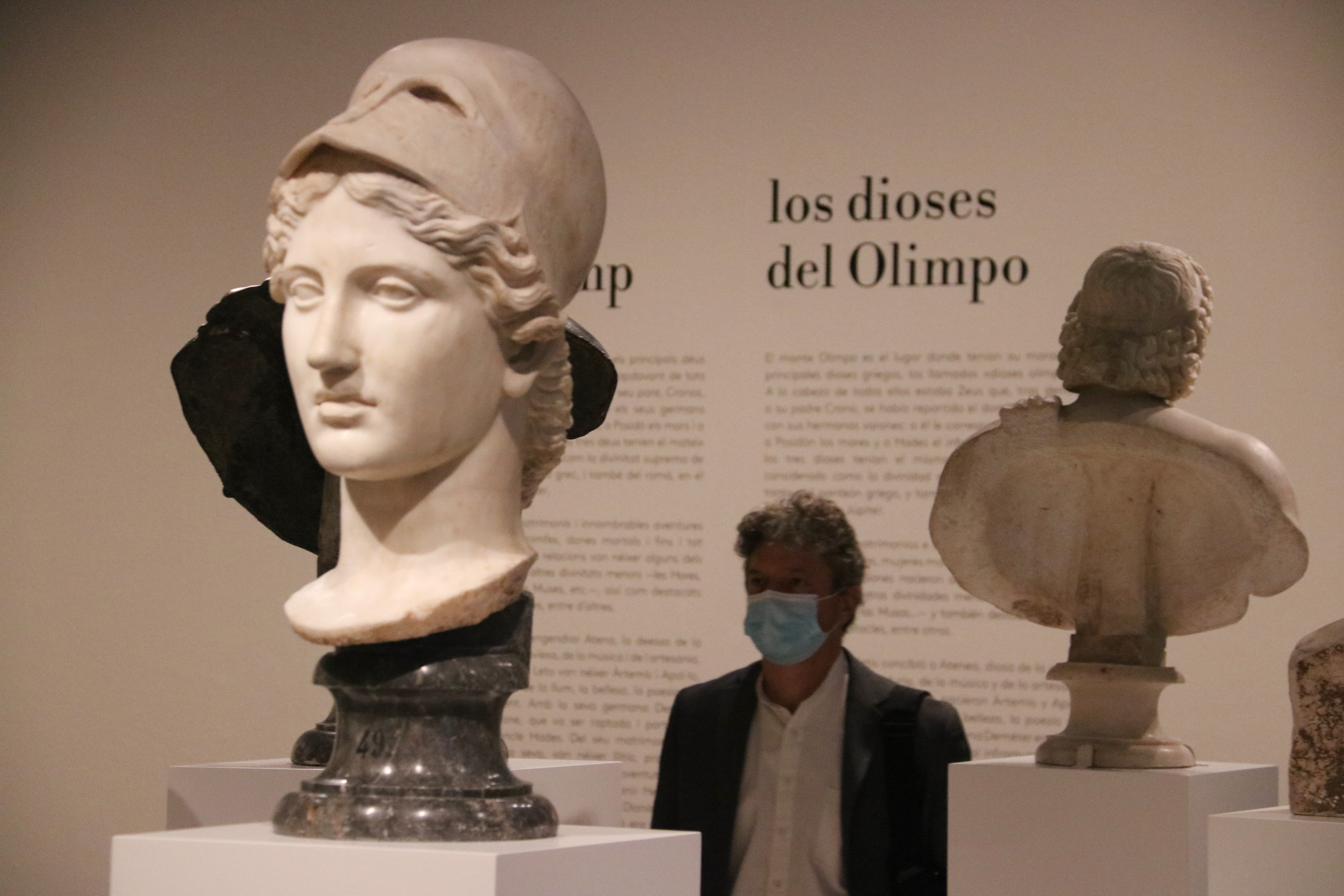 Statues on display at the CaixaForum for the 'Art and myth' exhibtion on Thursday 15, 2020 (by Pau Cortina)